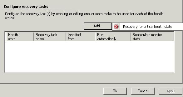 add recovery task